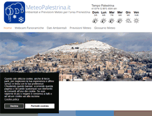 Tablet Screenshot of meteopalestrina.it